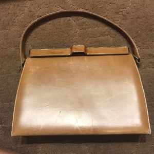 Vintage Lennox leather bag with mirror